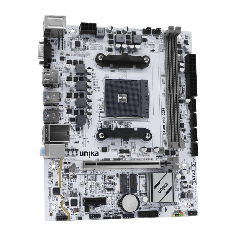 UNIKA UN-B450M PRO DDR4 Blizzards AMD White Mirco-ATX Motherboard - Image 5